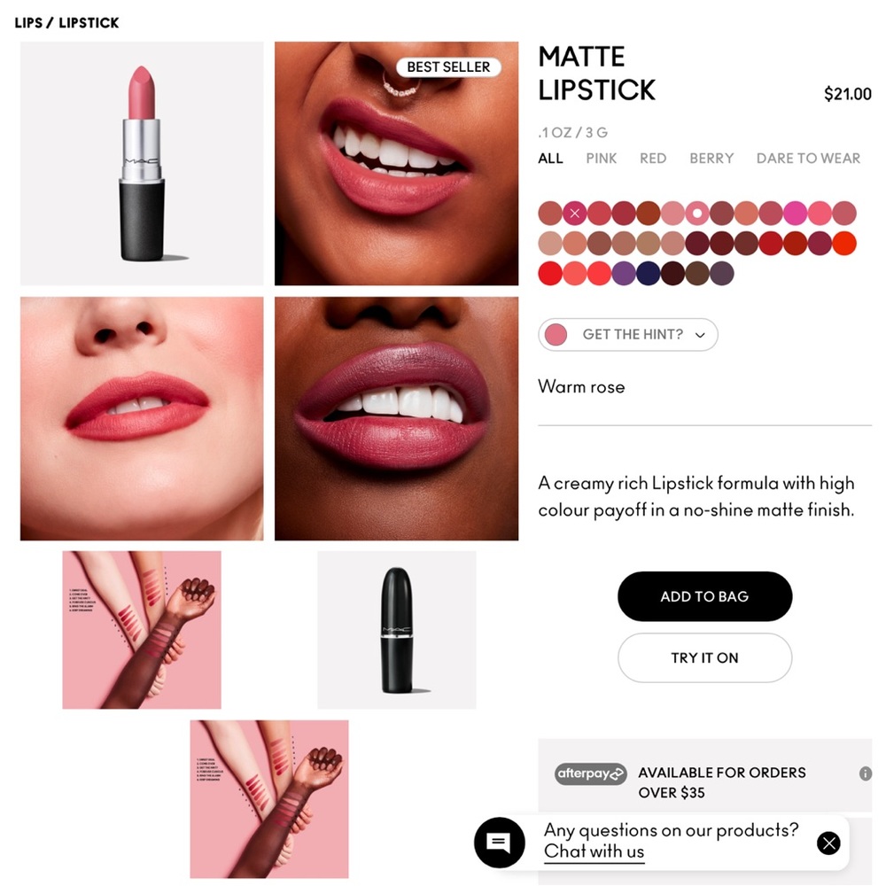 MAC lipstick